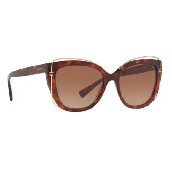 Tiffany & Company Sunglasses TF4148 Cat Eye Havanah Rubedo MA412 - Picture 5 of 15